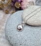 Sterling Silver Pebble Necklace with Silver Star - JBJ2022 - Image 1