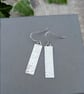Sterling Silver Long Autumn Leaves Long Rectangle Earrings - JBJ1113 - Image 4