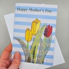 Happy Mother's Day Card with Tulips