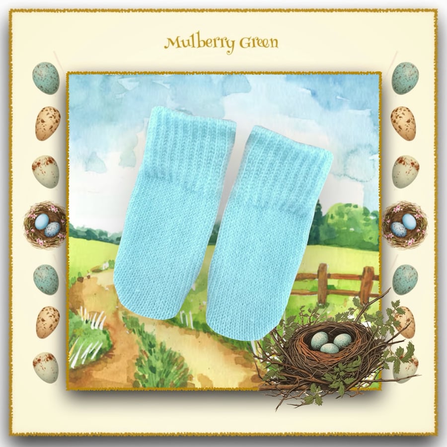 Reserved for June - Turquoise Socks