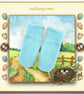 Reserved for June - Turquoise Socks - Image 1