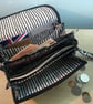 Black and Off-White Clutch Purse. Friend or Family Birthday Gift                 - Image 10