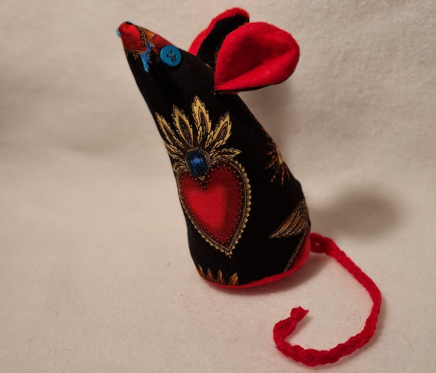 Faux mouse fabric animal doll Milagros the mouse