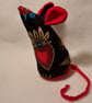 Faux mouse fabric animal doll Milagros the mouse