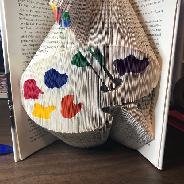 Artists Pallette COMBI Book Folding Pattern - EMAILED PDF PATTERN