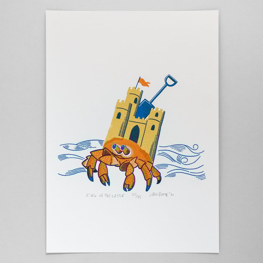 "King of the Castle" screen print