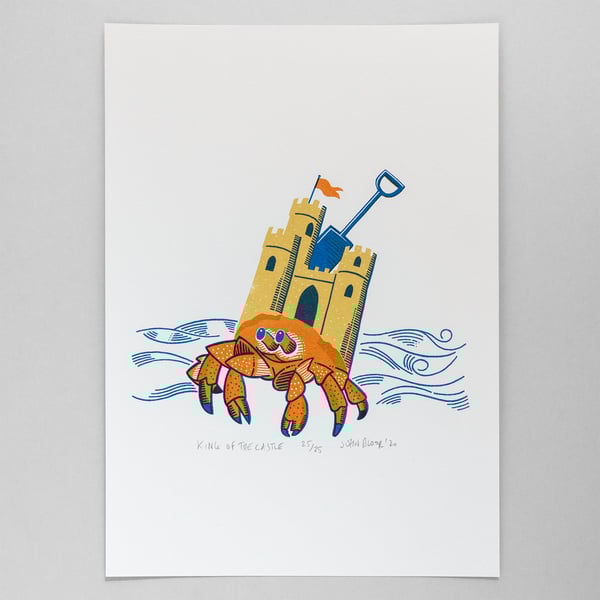 "King of the Castle" screen print