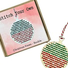 Stitch Your Own Festive Decoration - Christmas Kisses