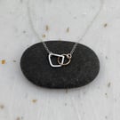 Minimalist 14ct Filled Gold & Sterling Silver Wire Linked Necklace