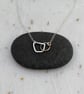 Minimalist 14ct Filled Gold & Sterling Silver Wire Linked Necklace - Image 1