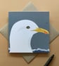 Greetings card - seagull - bird card