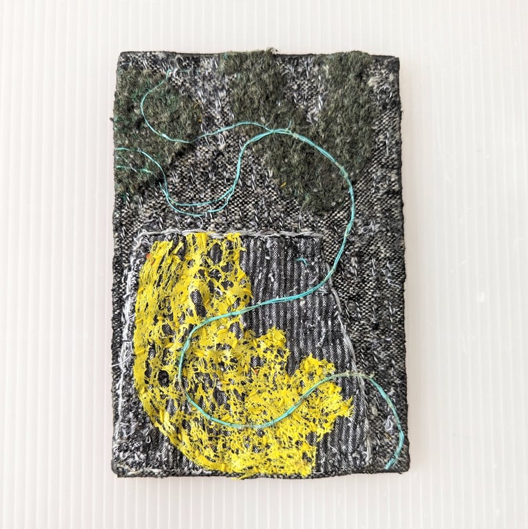 Abstract Textile Art - UNFRAMED