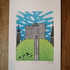 SALE Clifford's Tower York Lino Print