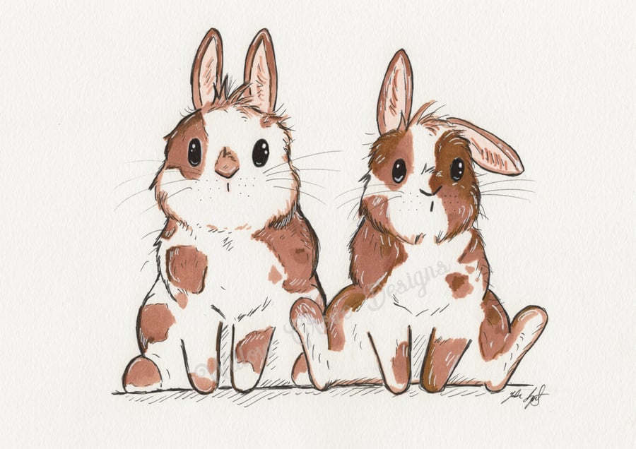 ‘Double trouble’ original hand drawn artwork 