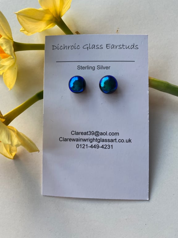 Dichroic Glass Earrings 