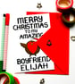 Personalised Christmas Card For Boyfriend Merry Christmas To Amazing Boyfriend  - Image 6