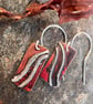 Copper and Silver Shoreline  Earrings - Image 7