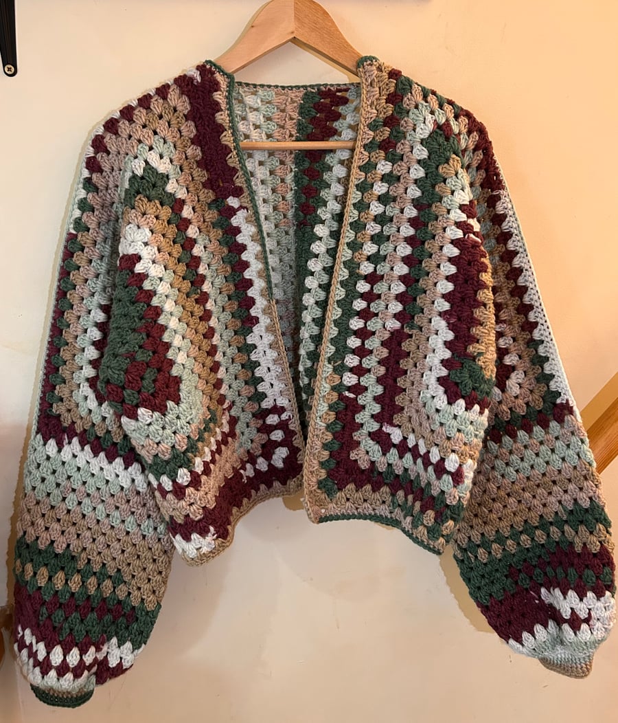 Cropped Crochet Cardigan Jacket - 10-12 