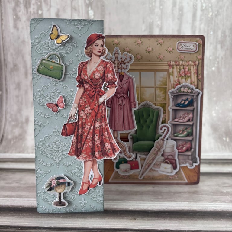 Greeting Card - 1940's Fashion - C259
