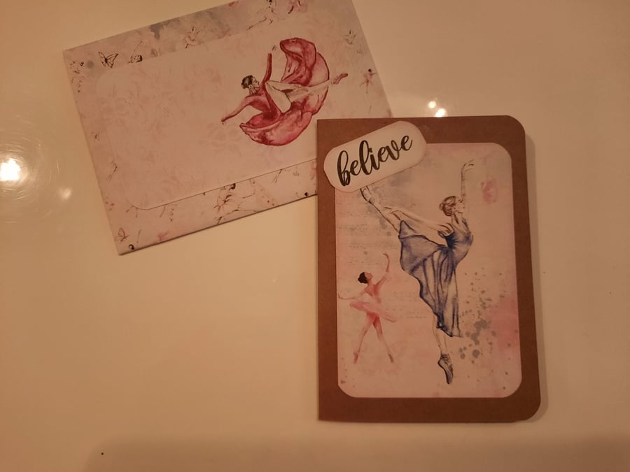 Sweet wee card, A7, Believe