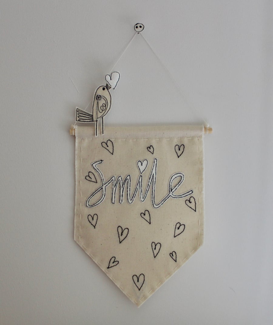 'Smile' - Textile Banner