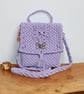 Lilac macrame bag - Image 1