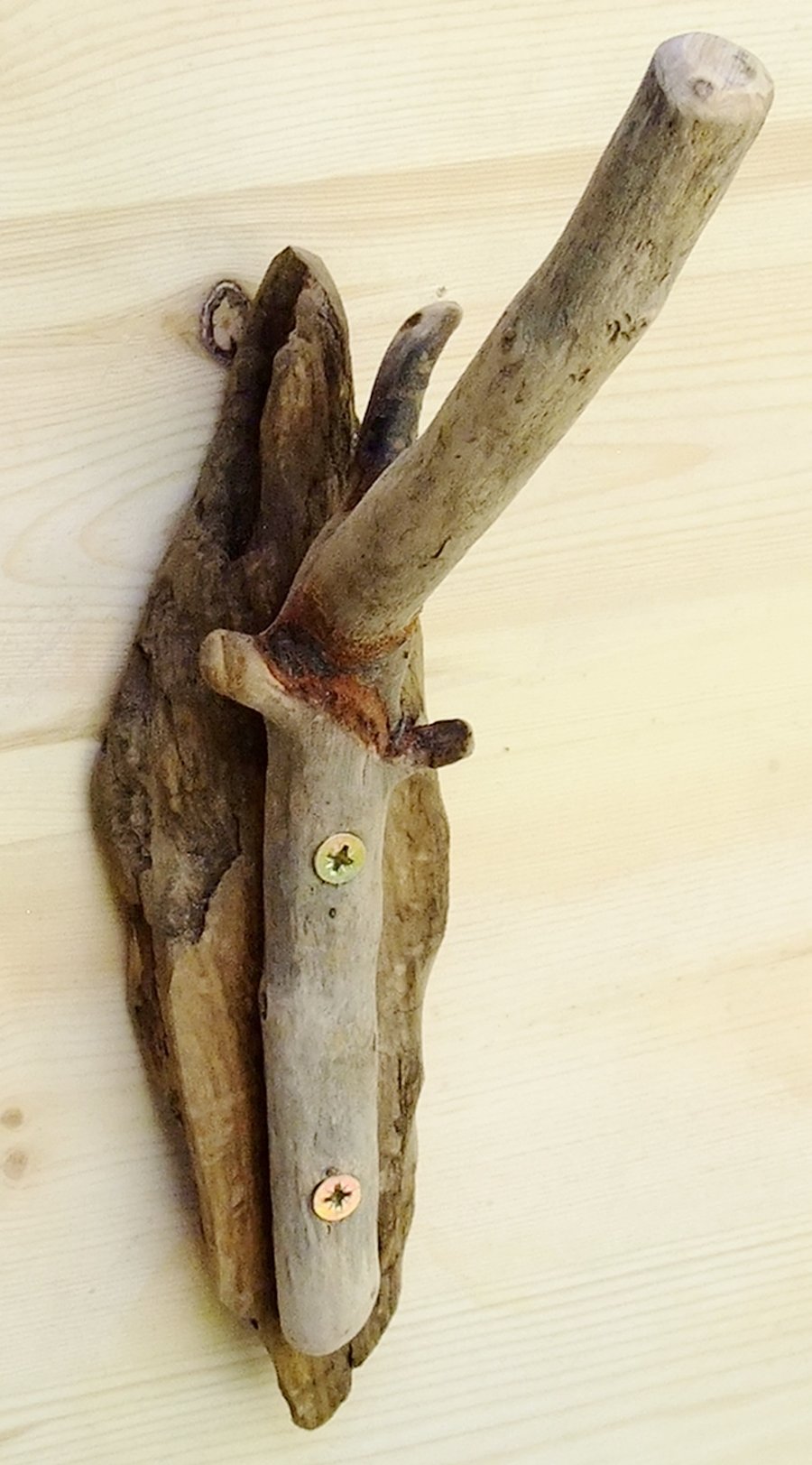 Driftwood toilet roll holder for bathroom or toilet rustic & natural.