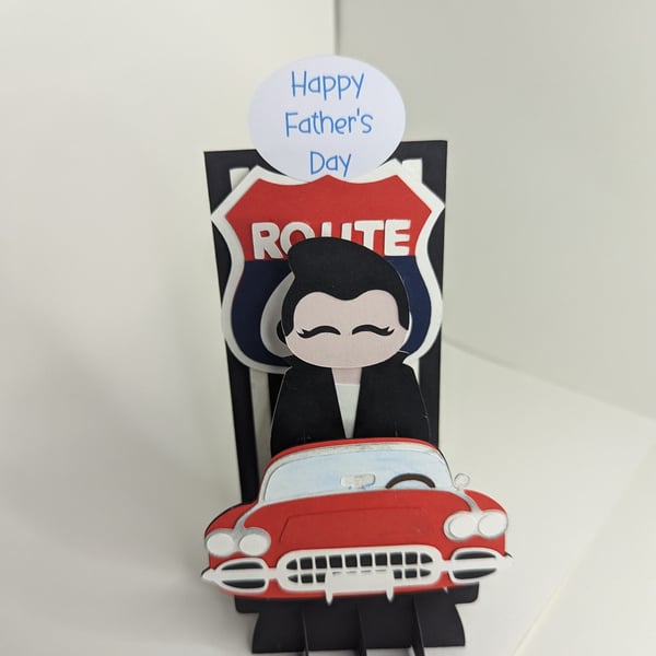 Father's Day 50's Style car box card