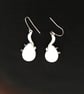 Vibrant Blue Teardrop Wave Earrings - Image 8