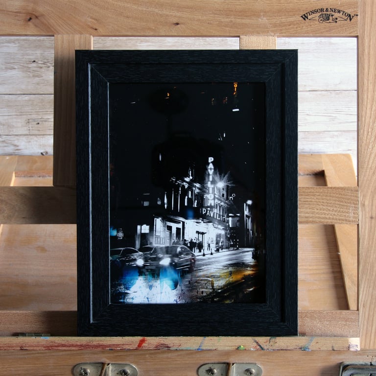 Glasgow at Night, Pavilion Theatre, fine art archival framed print