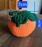 Handmade Crochet Orange Keychains (Set of 2) – Cute Citrus Fruit Bag Charms  - Image 3
