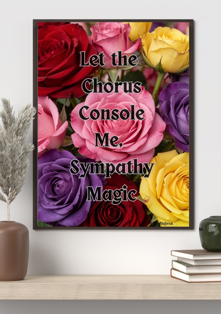 Sympathy Magic Florence and The Machine Inspired Lyric Wall Art