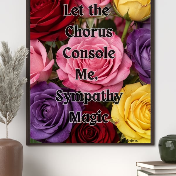 Sympathy Magic Florence and The Machine Inspired Lyric Wall Art