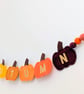 Felt Autumn Pumpkin Garland with Wool Felt Balls - Autumn Colours Gourd Bunting  - Image 8