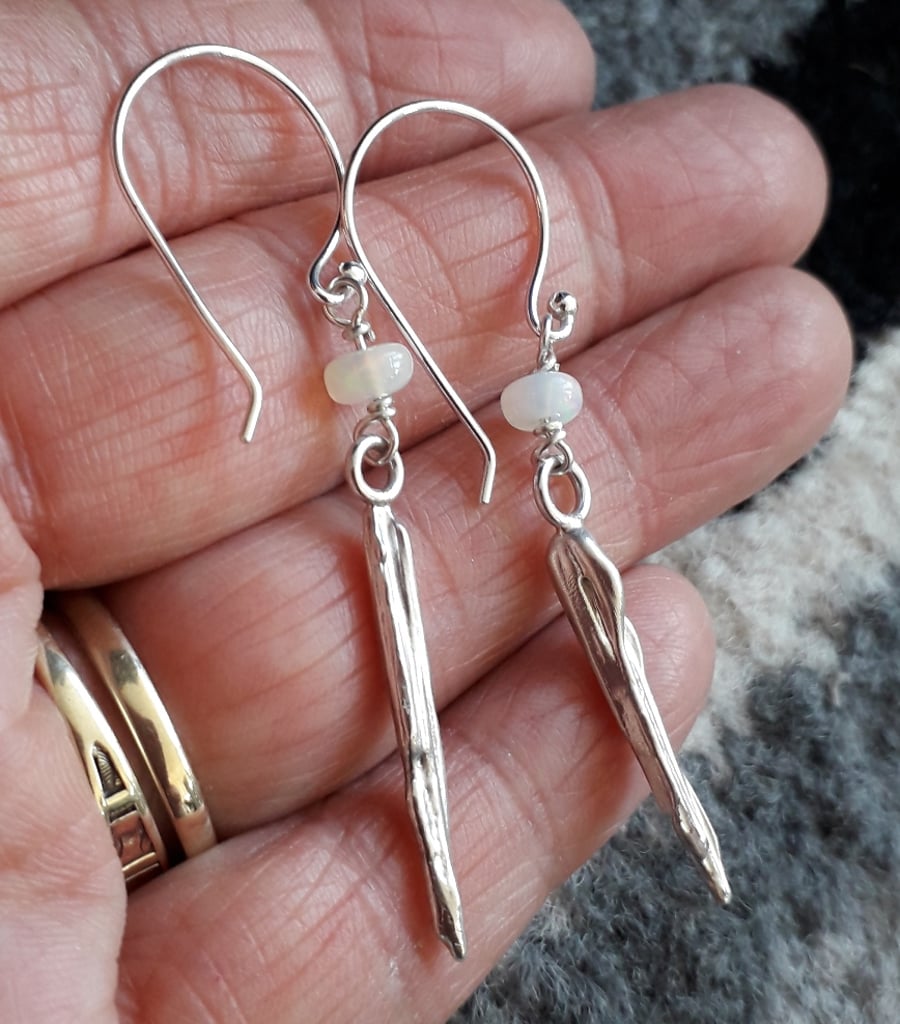 Ethiopian Opal Earrings Sterling Silver sale