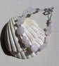 Pale Pink Rose Quartz Gemstone Beaded Bracelet "Roze" - Image 2