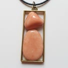 Multidimentional healing crystal, Celestobarite Shamanic Oracle Stone Pendant