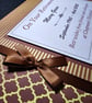 Brown and gold Retirement Guest book, retirement keepsake, gift - Image 2