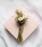 Dried Flower Mini Posy in a pale pink Gift Box Daisy and Thistle