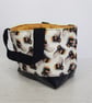 Bee Patterned 2-way Mini Storage Bag - Image 4