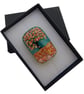 Handmade Fused Glass 'Autumn Tree' Brooch - Image 2