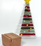 Large fused glass Christmas tree in oak base  - Image 7