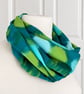 Beautiful Soft Infinity Scarf in shades of Green