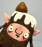 Chocolate Fudge Cake Brownie Art Doll - Image 5
