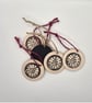 Christmas Clock wooden gift tags