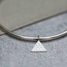 Silver Aztec Bangle