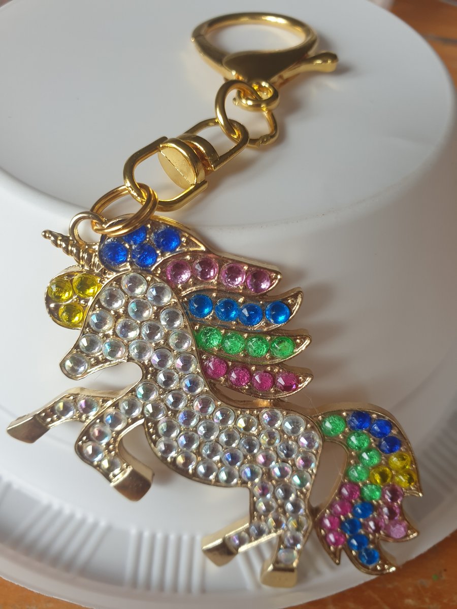 Unicorn bag charm