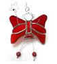 Fairy Angel Suncatcher Stained Glass Red 030 - Image 2