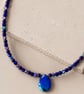 Purple Hematite Teardrop Pendant Necklace - Image 3