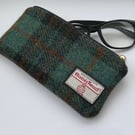 Harris Tweed Zipped Soft Glasses Case Handmade Scottish Wool Pouch